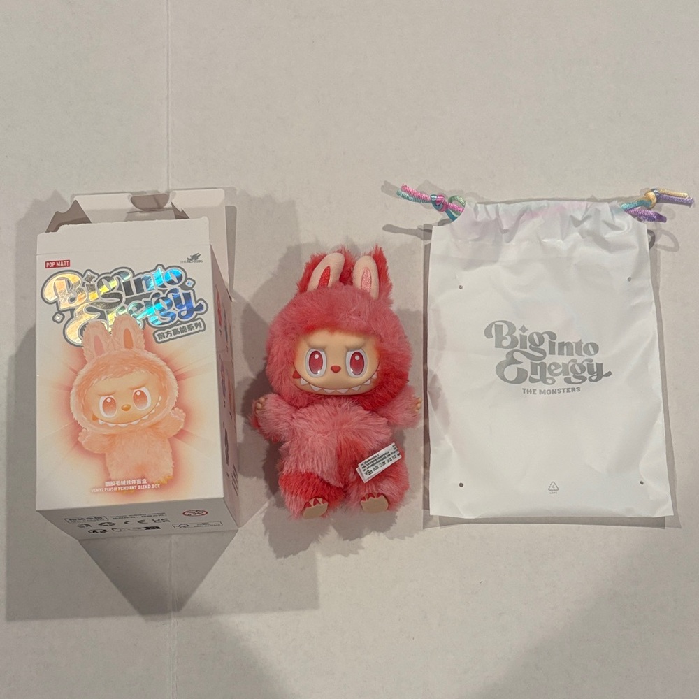 Labubu Pink Bunny Plush Toy (NWOT)  Authentic